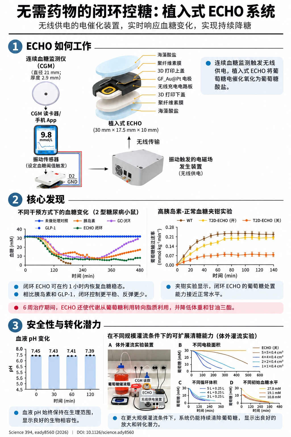 糖尿病治疗新思路：皮下植入装置，自动清除多余葡萄糖