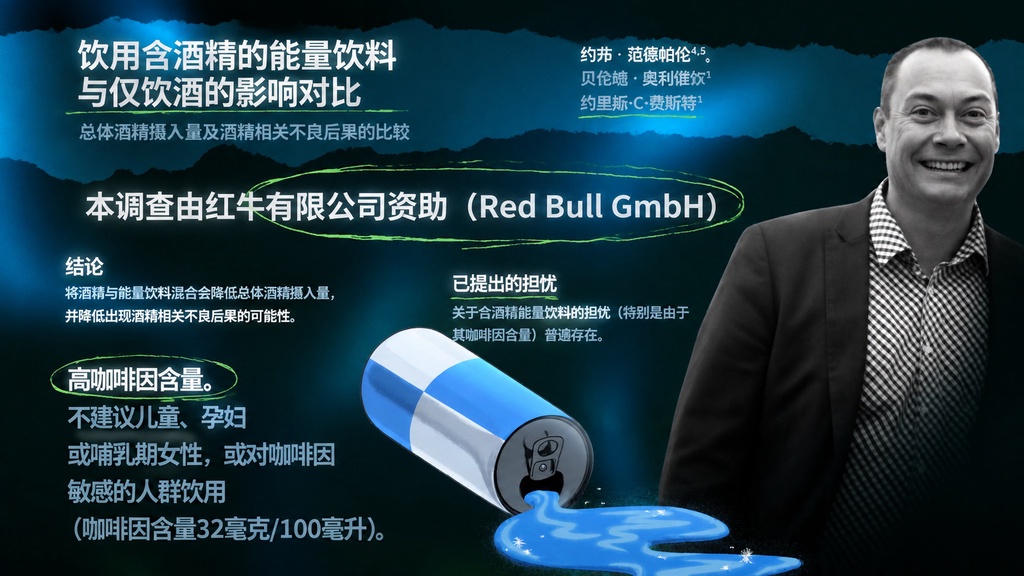 能量饮料配酒安全吗？红牛资助与独立结论相反