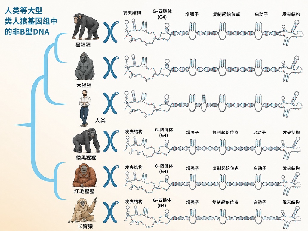 DNA不只双螺旋,另类结构占人类基因组约13%