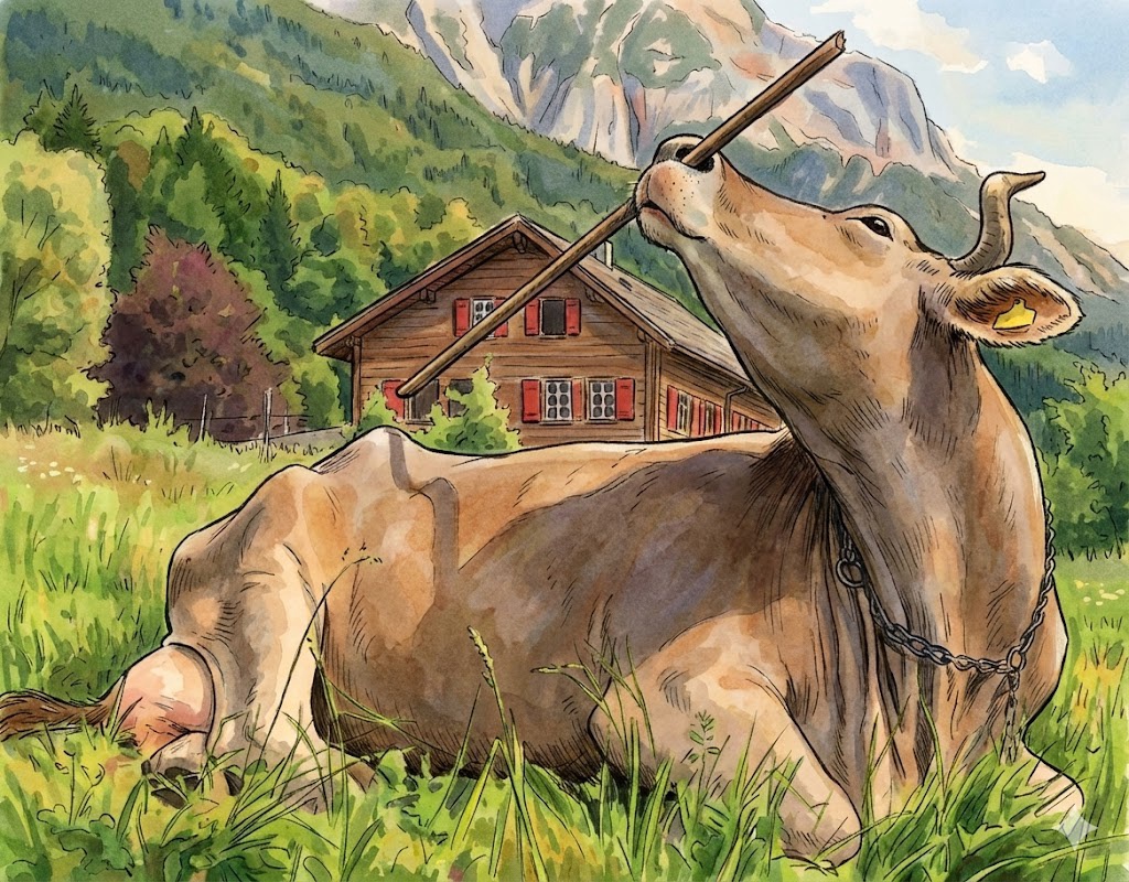 刷新认知：科学家发现奶牛也能熟练使用工具