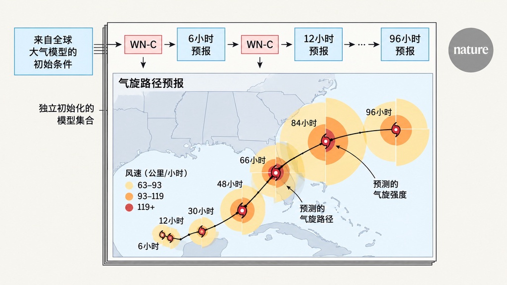 新的AI模型WN-C可提前2周预测热带气旋