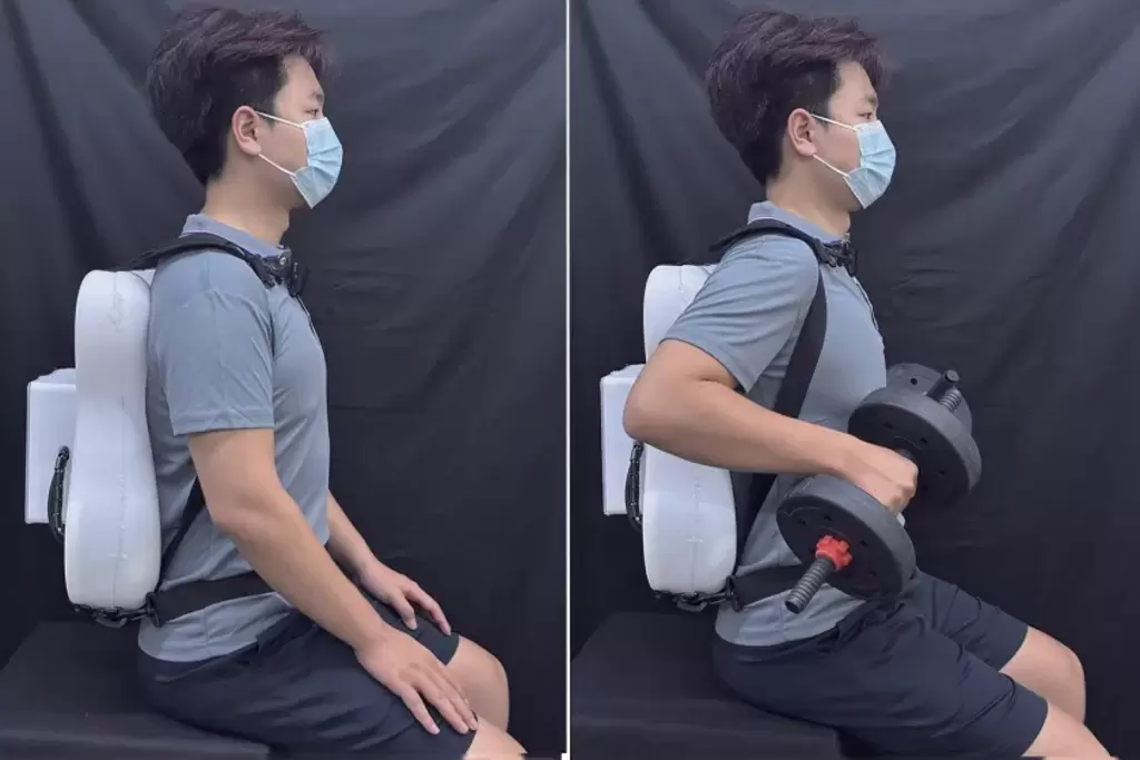 武汉工程大学研发出能感知疲劳并自动按摩的背包