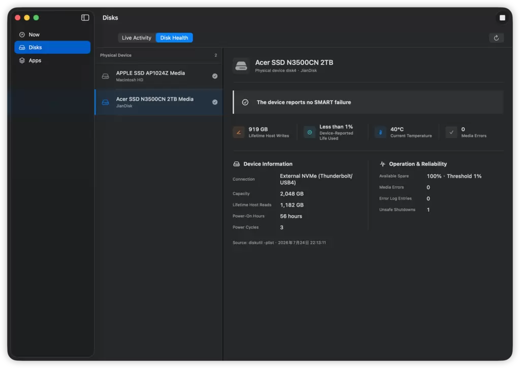 Github推荐:FindDiskKiller / 原生 macOS 磁盘侦探