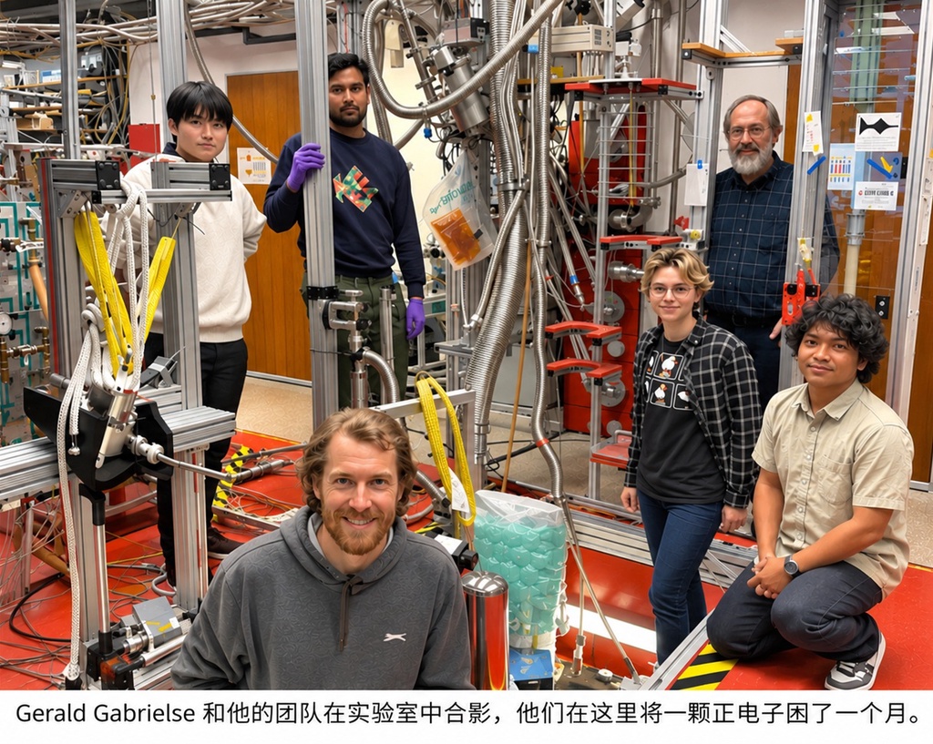 科学家成功捕获单个反物质粒子并囚禁了1个月