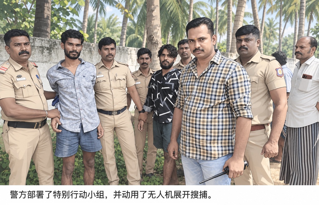 印度17名囚犯假发病越狱,被警方以无人机搜捕全部抓回