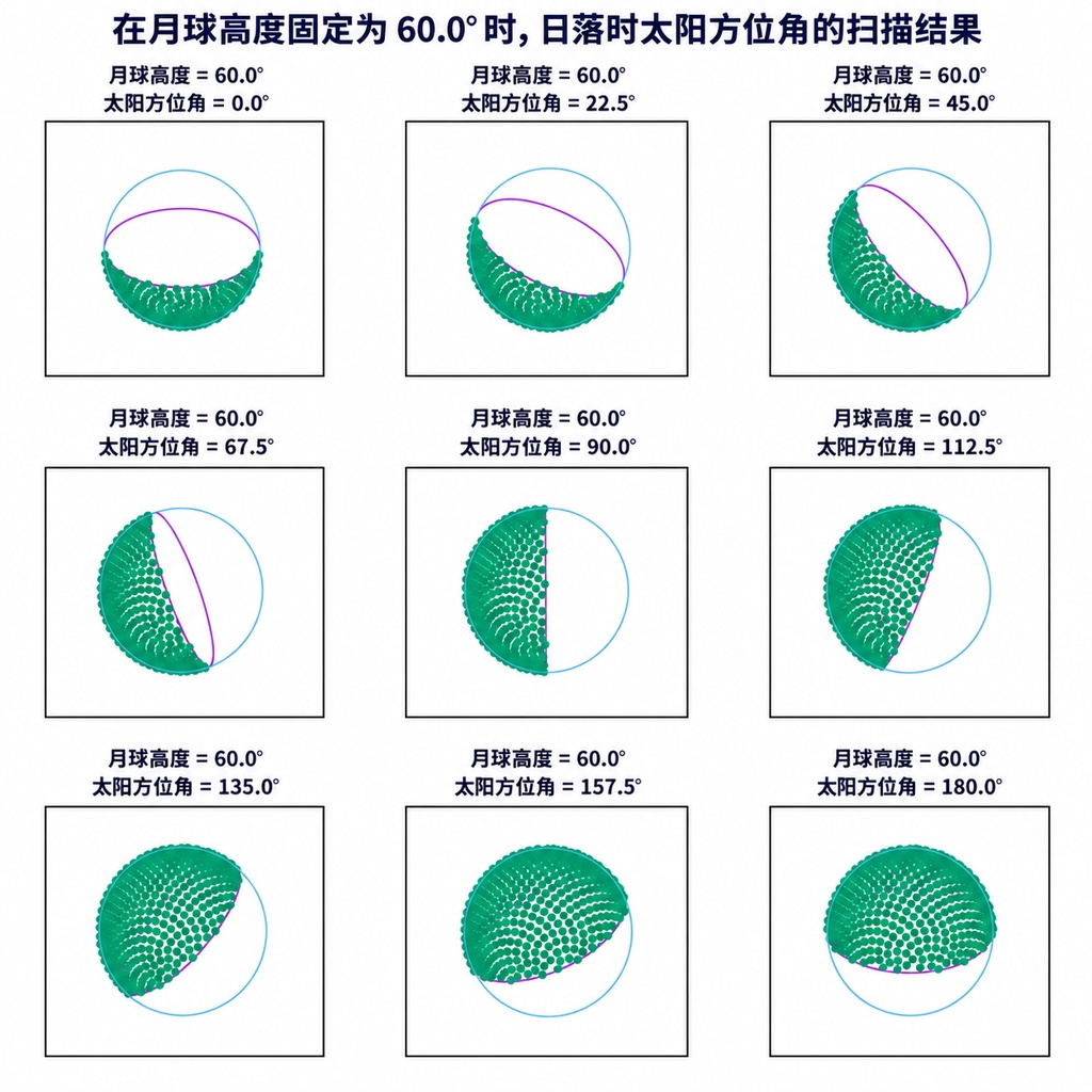 太阳落山后月亮为何亮面朝上?解密月球晨昏线错觉