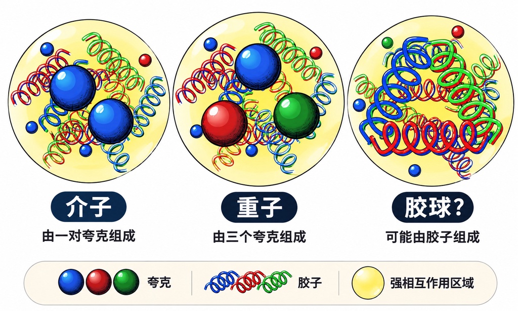 中国科学家找到胶球存在的最强证据