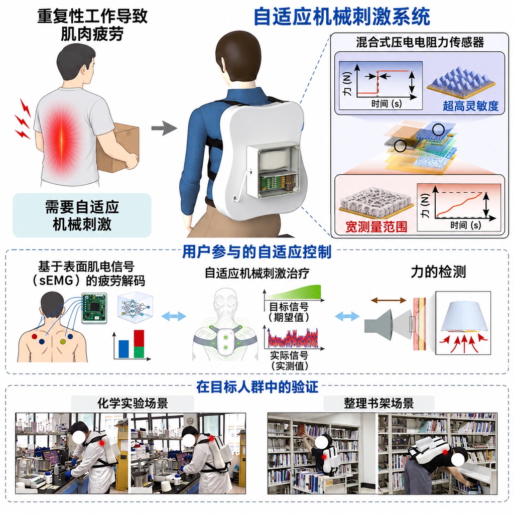 武汉工程大学研发出能感知疲劳并自动按摩的背包
