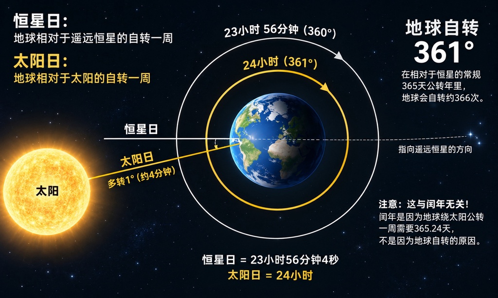 一年只有4天是真正的24小时
