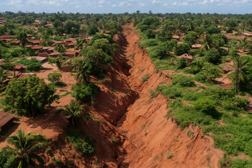 非洲城市正被巨大的裂缝撕开