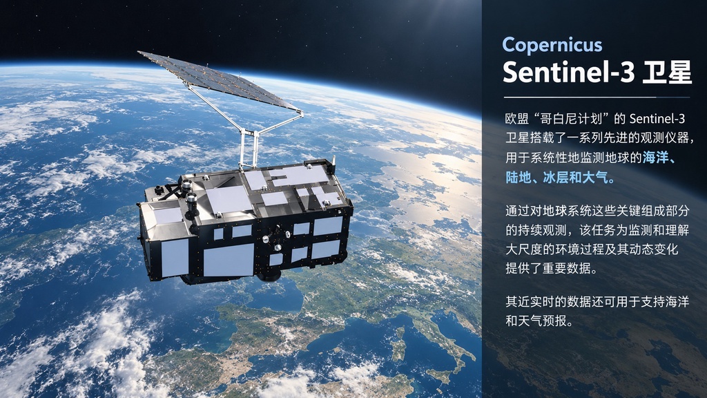 欧洲哨兵3C卫星入轨2周，已传回地球高清影像
